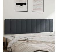 Coussin de tête de lit - vidaXL - Hanko - Velours gris foncé - 180 cm