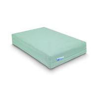 Coussin de tête Yogan/protège-tête (2") pour yoga/pilates | Housse extérieure en coton biologique (amovible et lavable) | Housse intérieure avec garnissage en fibres recyclées | 30x20x5 cm (Turquoise)