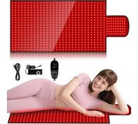Coussin De Thérapie Par La Lumière Rouge, 770 LED, Tapis De Thérapie Par La Lumière Rouge, Grand Tapis De 47,5 "X 20" For Soulager La Douleur Sur Tout Le Corps