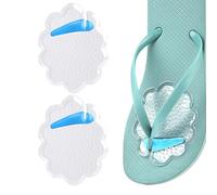 Coussin de tongs entre les orteils - Protections d'orteils pour tongs, support lavable, autocollant, absorbant les chocs, transparent, respirant, séparateur antidérapant pour chaussures homme