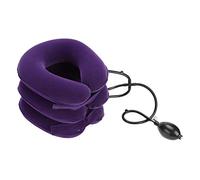 Coussin de Traction Cervicale Gonflable pour Douleurs à la Tête, Cou, Cervicales, Épaules - Minerve Cervicale - Collier Cervicale - Taille Ajustable Pourpre