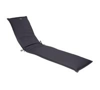 Hespéride - Coussin de transat Korai 190 x 60 cm en polyester Gris ardoise noir
