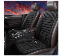 Coussin De Voiture, Chauffage Rapide Réglable Tapis Chauffant USB, Antidérapant à Usage Général Coussin Siege Voiture Avant, Cadeau De Dames,Black-Doubleseater