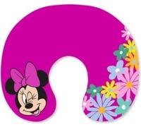 Coussin de voyage Disney rose foncé - Souris Minnie et fleurs
