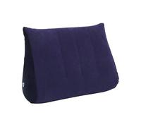 Coussin de voyage en forme de cale pour dormir, coussin incliné, 46 x 30 cm, coussin de soutien ergonomique doux, coussin gonflable triangulaire pour s'asseoir, lire, reflux de grossesse, gris