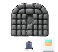 Coussin de voyage gonflable 3D Air Cell Seat pour avion, fauteuil roulant, bureau - Réduit la pression du coccyx et soulage les douleurs aux hanches