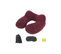 Vivezen - Coussin, Oreiller de Voyage Gonflable avec Bouchons d'oreilles, Masque de Nuit et Sac de Rangement - 4 Coloris