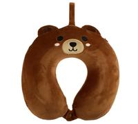 Coussin de voyage peluchÃ© - ours Puckator Relaxeazzz Marron 29x33x8 cm