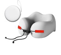 Coussin de Voyage pour Avion - Support de Ceinture Ergonomique, Confortable et réglable | Coussin en Mousse à mémoire de Forme avec boîte de Rangement | pour et Adultes à la Maison, au Bureau