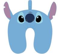 Coussin de Voyage pour Enfant Stitch avec Oreilles 3D, Design Ergonomique en Forme de U et poignée de Maintien | Oreiller Doux et Confortable pour Voiture, Avion ou Sieste à la Maison, idéal pour Les