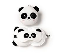 Coussin de voyage - Puckator - Panda - 2-en-1 - Masque yeux - 12x15,5x10 cm