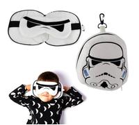 Puckator Coussin de voyage Relaxeazzz peluché 2-en-1 avec masque yeux – Stormtrooper