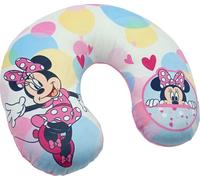 Coussin de voyage rose clair - Minnie et bulles