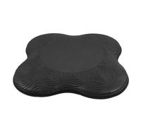 Coussin de Yoga Antidérapant en PU pour Genoux, Coudes et Chevilles | Surface Texturée Noire, Usage Pilates et Entraînement à Domicile, Extension de Tapis, Soutien Confortable