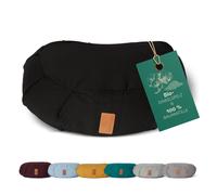 Coussin de yoga coussin croissant de lune avec remplissage en fourrure...