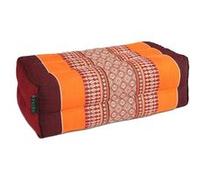 Coussin de Yoga et Méditation en Kapok Naturel - Bourgogne Orange - Confort Optimal, Posture Alignée, Coutures Renforcées - Léger, Compact et Facile à Transporter - Idéal Zazen et Pleine Conscience Bo