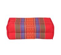 Coussin de Yoga et Méditation en Kapok Naturel - Red - Confort Optimal, Posture Alignée, Coutures Renforcées - Léger, Compact et