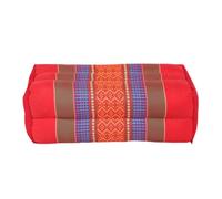 Coussin de Yoga et Méditation en Kapok Naturel - Red - Confort Optimal, Posture Alignée, Coutures Renforcées - Léger, Compact et Facile à Transporter - Idéal Zazen et Pleine Conscience