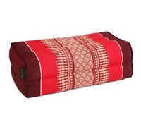 Coussin de Yoga et Méditation en Kapok Naturel - Rouge - Confort Optimal, Posture Alignée, Coutures Renforcées - Léger, Compact et Facile à Transporter - Idéal Zazen et Pleine Conscience