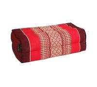 Coussin de Yoga et Méditation en Kapok Naturel - Rouge - Confort Optimal, Posture Alignée, Coutures Renforcées - Léger, Compact et Facile à Transporter - Idéal Zazen et Pleine Conscience