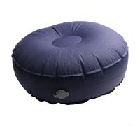 Coussin de yoga gonflable - Siège de méditation portable avec valve d'air rapide - Nylon 40D léger pour l'équilibre en TPU Repose-pieds pour voyage, fitness, camping - Sac de rangement compact (bleu