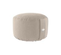 Lotuscrafts Coussin de méditation LOTUS - Hauteur d'assise 20 cm - Rembourrage d'épeautre - Housse en coton lavable - coussin yoga - coussin de sol rond - meditation accessoires - Certifié GOTS