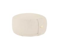 LOTUSCRAFTS Coussin de méditation, hauteur d'assise 15 cm, modèle Lotus rond, coussin de yoga, yoga bolster, housse en coton lavable, rembourrage d'épeautre, Certifié GOTS, logo brodé