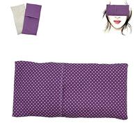 Coussin de Yoga pour Les Yeux - Oreillers pour Les Yeux Lilas | 1 Rembourrage et 1 Housse Lavable | Graines de Lavande et de Riz | Yoga, méditation, Relaxation, Reposer des Yeux