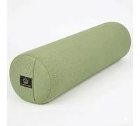 Coussin de yoga Pure Shanti en 100 % coton bio - 63 x 17 cm - Coussin durable - Rembourrage en noix de sarrasin naturel - Certifié OCS - Lavage et remplissage