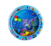 Coussin d'eau pour développer les capacités motrices avec jouet flottant et design texturé pour la pratique quotidienne des tout-petits. Pad d'eau portable pour ramper les bébés
