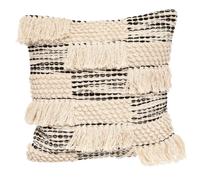Coussin Déco 3D "Nœud" 45x45cm Noir & Blanc