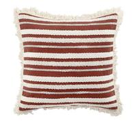Douceur d'Intérieur - Coussin déhoussable Atlas Terracotta - Coton tissé - 40 x 40 cm