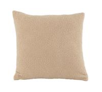 Coussin Déco Bouclette ""Teddy"" 45x45cm Beige