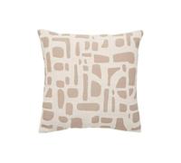 Coussin Déco Créateur d'intérieur Jacquard Polyester 40x40cm Beige