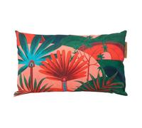 Coussin déco d'extérieur ""Maoria"" motif jungle 50 x 30cm en polyester - Hespéride