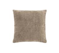 Douceur d'Intérieur Coussin déhoussable Leo 45 x 45 cm Velours chenillé Sable Conforme à la structure demandée, en français et <100 caractères.