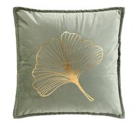 Douceur d'Intérieur – Coussin déhoussable Glama – Velours imprimé métallisé – 45 x 45 cm