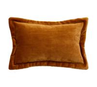 Coussin Déco Flanelle "Cuddly" 38x58cm Jaune Cumin