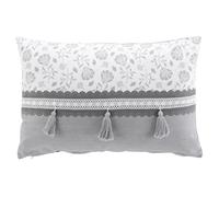 Coussin Déco Imprimé "Flavie" 40x60cm Gris