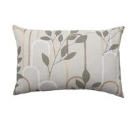 Coussin Déco Imprimé "Roseris" 40x60cm Gris