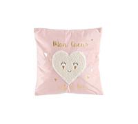 Coussin Déco Enfant "Lilylove" 40x40cm Rose
