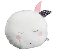 Coussin déco lune en polyester - miss fleur de lune blanc TU