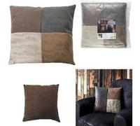 Home Deco Square Cushion 40 x 40 cm, Brown Combo