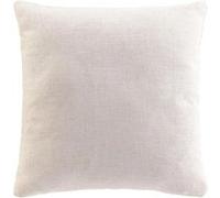 Douceur d'Intérieur – Coussin déhoussable Pauline – 45 x 45 cm – Polyester & lin – Naturel