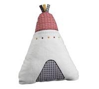 Coussin déco tipi en polyester - timouki blanc TU