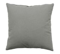 Coussin Déco Uni Déhoussable ""Panama"" 40x40cm Gris Clair