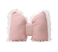 Coussin décoratif avec nœud pour canapé, coussin lombaire en forme de grand nœud, coussin de dossier de voiture, coussin de dossier fantaisie pour lit, canapé, décoration d'intérieur (rose, S)