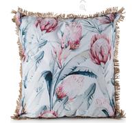 Coussin décoratif d'extérieur à motifs avec rembourrage LAS PALMAS II. Bordure décorative 45x45 cm Mybesthome