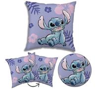 Coussin décoratif - DISNEY - Stitch - Violet - 40x40 cm - OEKO-TEX