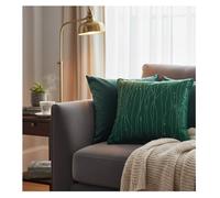 Coussin décoratif - EDEN - Filliane - Émeraude - Passepoil - 60 x 60 cm